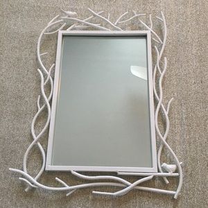 Urban outfitters white mirror w/ branches + birds